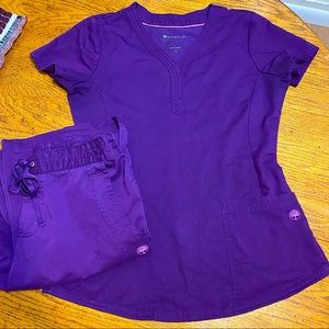 Healing Hands Purple Label scrub set